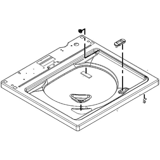 Whirlpool Top-Wht, Ste - W10621531