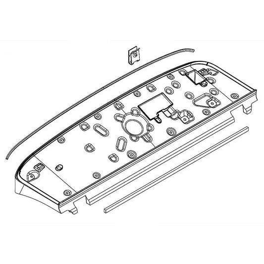 Whirlpool Washer Control Panel (Chrome Shadow) - W10885615
