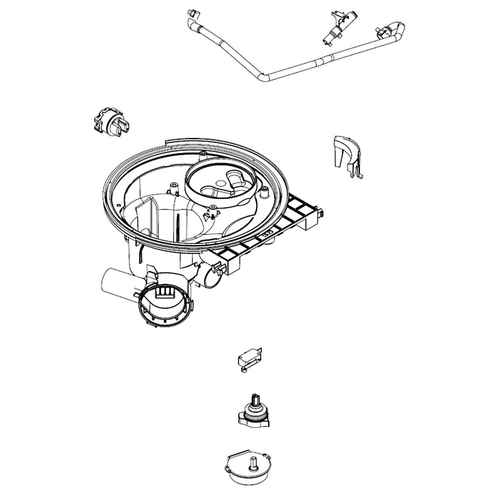 LG Sump Parts Assembly - AGM75469207