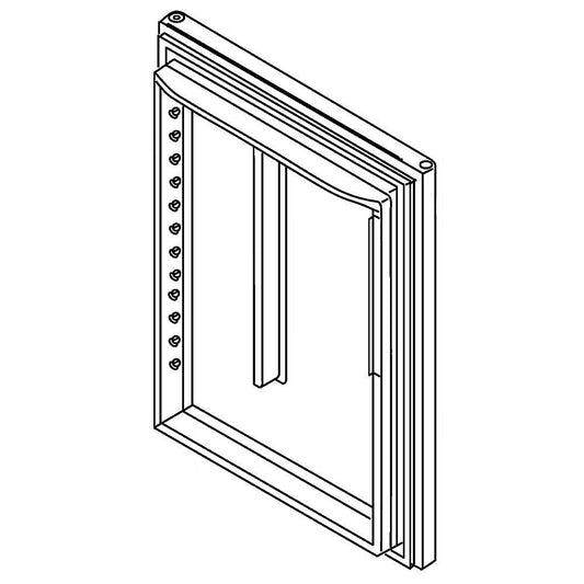 Whirlpool Refrigerator Door Assembly (Stainless) - 13107554SQ