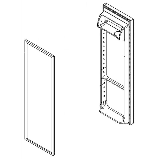 Whirlpool Refrigerator Door Assembly (White) - LW10912118