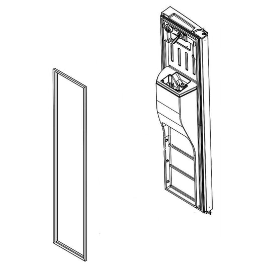 Whirlpool Refrigerator Freezer Door Assembly (Stainless) - LW11037733