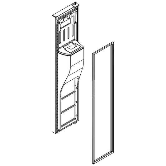 Whirlpool Refrigerator Freezer Door Assembly (White) - LW11038922