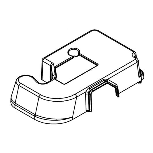 Whirlpool Refrigerator Door Hinge Cover, Left (Black) - W10471617