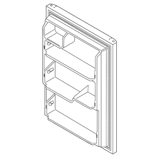 Electrolux Refrigerator Door Assembly (Black) - 240450413