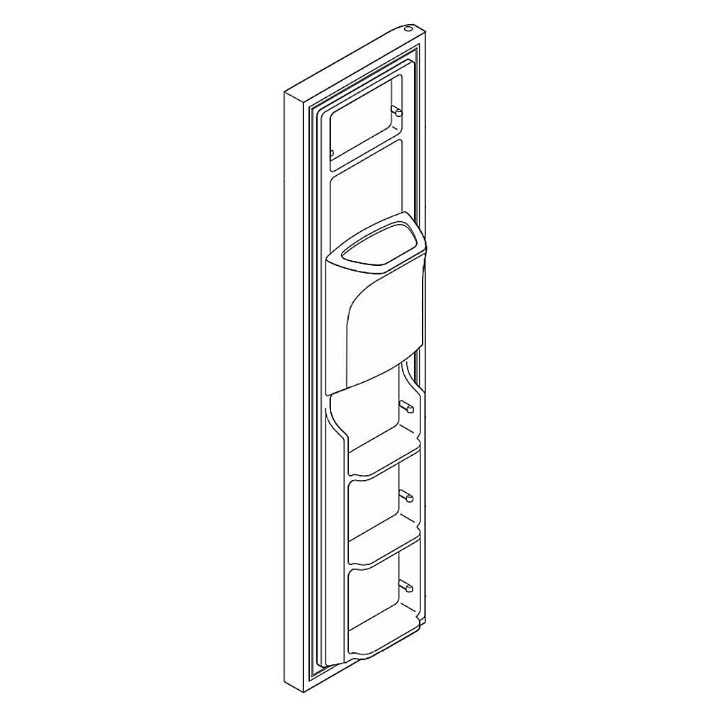 Electrolux Dsp Door-Frz,Black,Complete - 242026472
