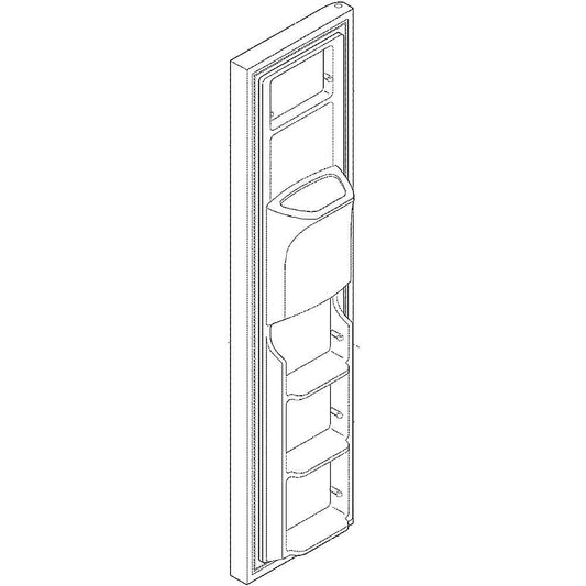 Electrolux Refrigerator Freezer Door Assembly (Stainless) - 242178014