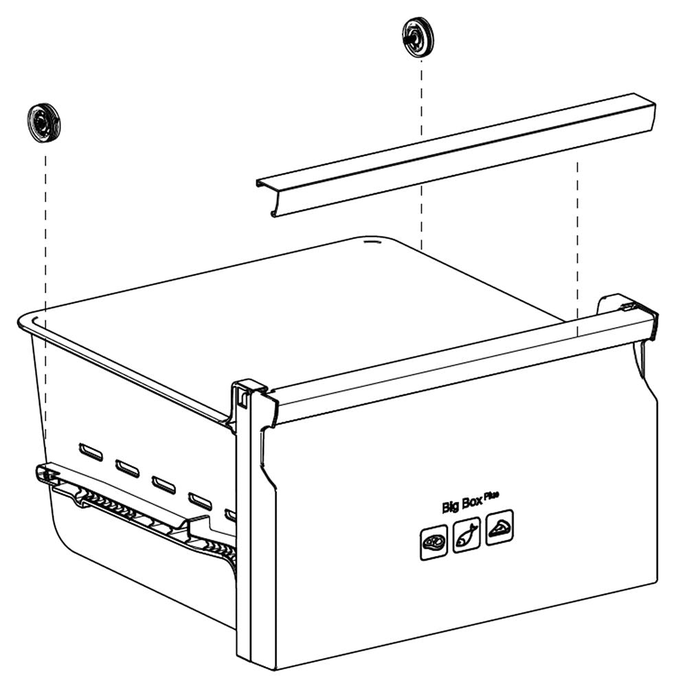 Samsung Assembly Case Basket-Middle - DA97-15359C
