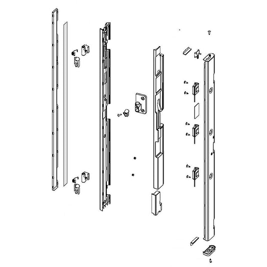 Samsung Refrigerator French Assembly - DA97-16749F
