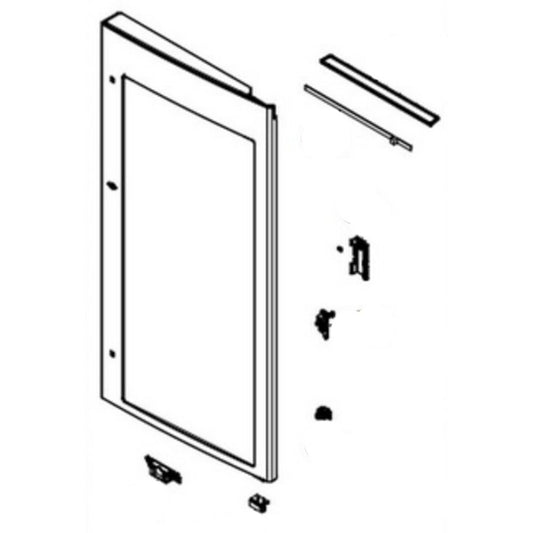LG Home Bar Door Assembly - ADC75566721