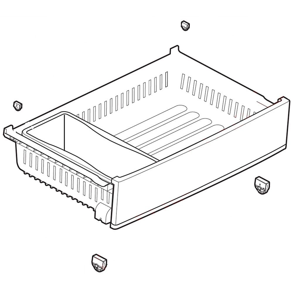 LG Drawer Tray Assembly - AJP75234908