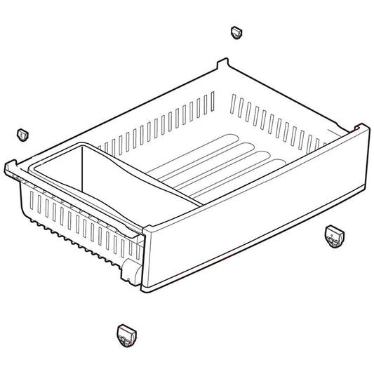 LG Drawer Tray Assembly - AJP75234908