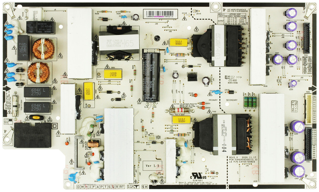 LG Power Supply Assembly - EAY65768823