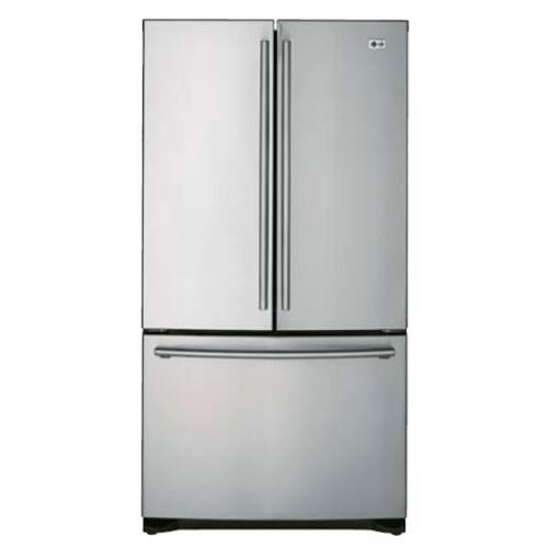 LG LFC21760ST 20.7 cu. ft. Counter Depth French Door Refrigerator with CustomCube Automatic Ice Maker & 2 Freezer Drawers: Stainless Steel