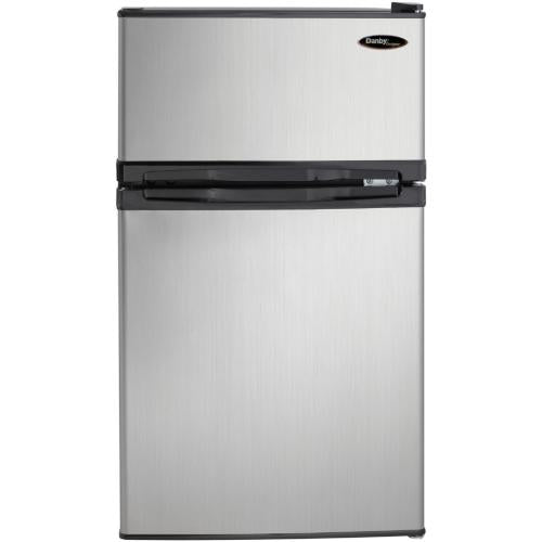 Danby DCR031B1BSLDD Dualdoor Compact Fridge/Freezer 3.10 Cu. Ft.