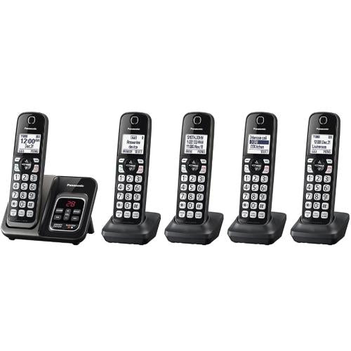 Panasonic KXTGD535M Dect6.0 Cordless Phone System (5 Handsets)