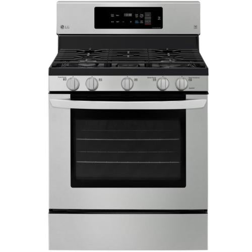 LG LRG3194ST 30 Inch Freestanding Gas Range with SmartDiagnosis™, SuperBoil™ 17,000 BTU 5 Burners, 5.4 cu. ft. Total Oven Capacity
