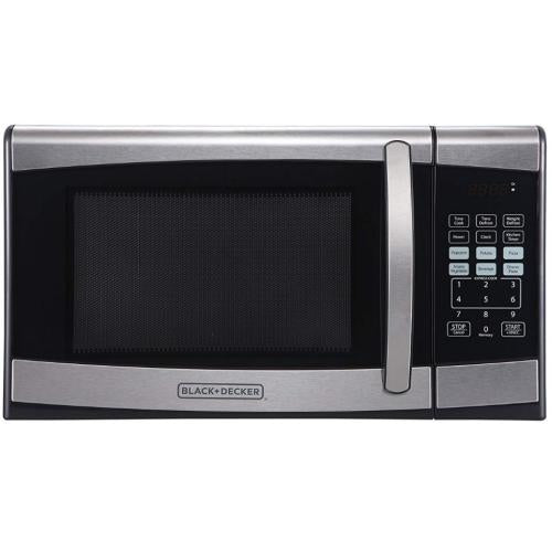 Midea EM925AZEP 0.9 Cu. Ft. 900 Watt Stainless Steel Microwave