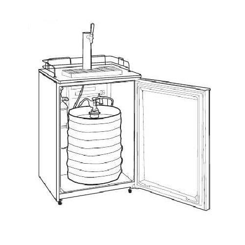 Haier 91579 :Draft Beer Dispenser Bla