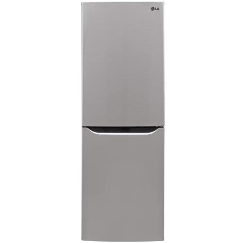 LG LBNC10551V 24 Inch Counter Depth Bottom-Freezer Refrigerator with 10.1 cu. ft. Capacity, Digital Temperature Controls Multi-Air Flow 4 Freezer Drawers, LED Panels, Door Alarm, Pocket Handles, and EnergyStar Qualified