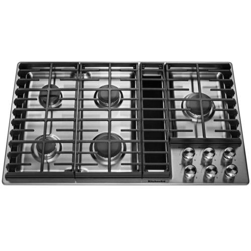 Kitchen Aid KCGD506GSS00 36-Inch 5 Burner Gas Downdraft Cooktop