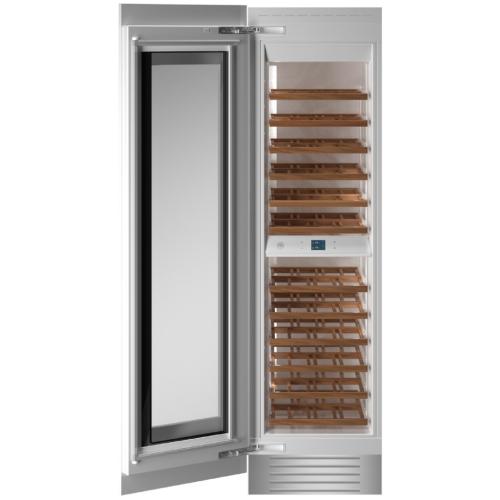 Bertazzoni REF24WCPRL Professional Series 24 Inch Panel Ready Dual Zone Wine Cooler Column with 80 Bottle Capacity
