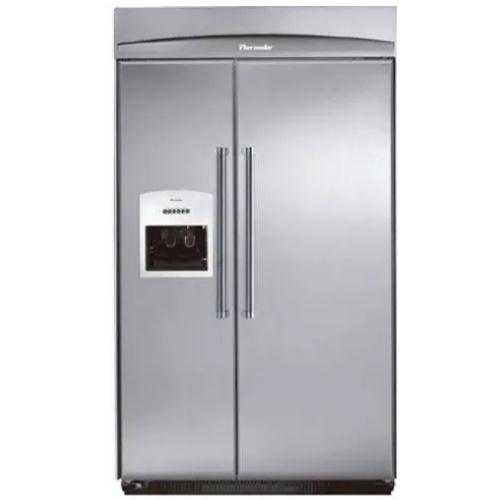 Bosch KBUDT4865E/01 Thermador Professional Series 48 Inch Built-In Side By Side Refrigerator With Adjustable Frameless Glass Shelves