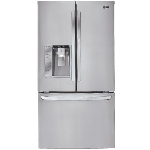 LG LFX32945ST 32.0 cu. ft. French Door Refrigerator with SpillProtector Glass Shelves, Door-in-Door Bins, Temperature-Controlled Drawer and External Ice/Water Dispenser