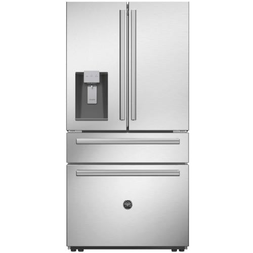 Bertazzoni REF36FDFZXNT Master Series 36 Inch Freestanding 4-Door French Door Refrigerator