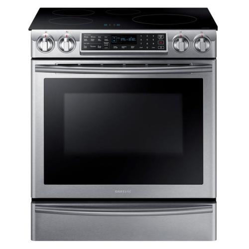 Samsung NE58K9560WS/AC 5.8 Cu. Ft. Electric Induction Self-cleaning Slide-in Smart Range With Convection - Stainless Steel