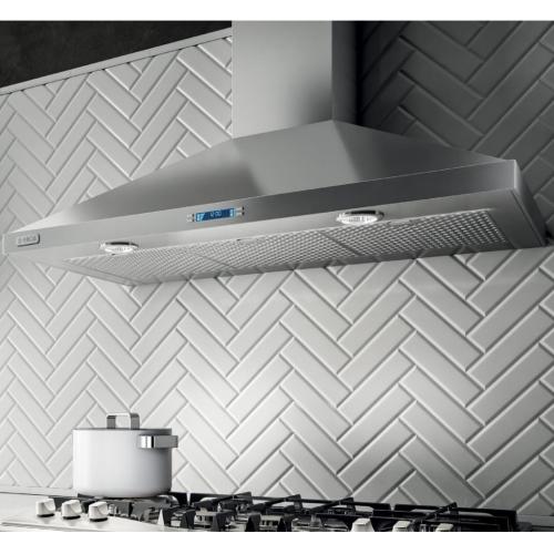 Elica EVR636S1 36 Inch Wall Mount Chimney Hood with 600 CFM Internal Blower, 4-Speed Touch Controls