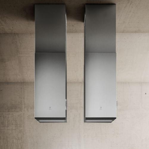 Elica EHI613SS 13 inch Iconic Series Haiku Island Mount Range Hood with 3-Speed + Booster, 600 CFM Blower