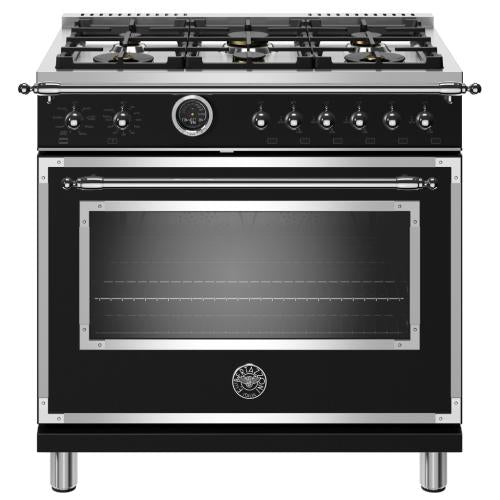 Bertazzoni HERT366DFSNET Heritage Series 36 Inch Freestanding Dual Fuel Range with Natural Gas