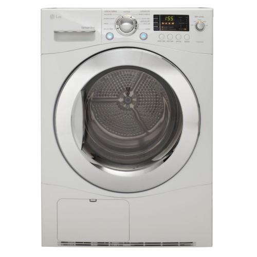 LG DLEC855W 24 Inch 4.2 cu. ft. Compact Electric Condensing Dryer with 9 Dry Cycles, 5 Temperature Selections, Sensor Dry, Wrinkle Care, LoDecibel Quiet System, LED Electronic Controls and Ventless Condensing System: White