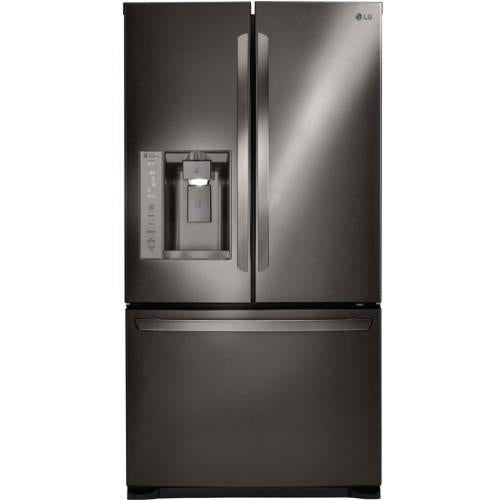 LG LFX28968D 36 Inch French Door Refrigerator with Slim SpacePlus® Ice System, SpillProof™ Glass Shelving, Linear Compressor, Air and Water Filters, Humidity Controlled Crisper Drawers, Gallon Door Storage, ENERGY STAR®, 26.8 cu. ft. Capacity