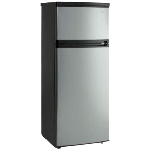 Avanti RA7316PST 7.4 Cf Two Door Apartment Size Refrigerator - Black W/Platin
