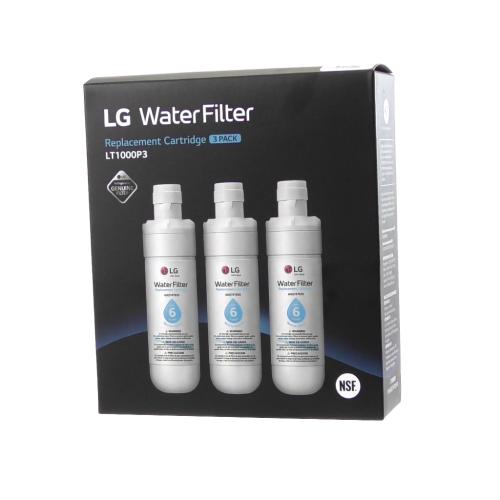LG Lt1000P Refrigerator Water Filter, 3-Pack - ADQ74793510