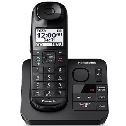 Panasonic KXTG3683B Cordless Phone With Answering Machine