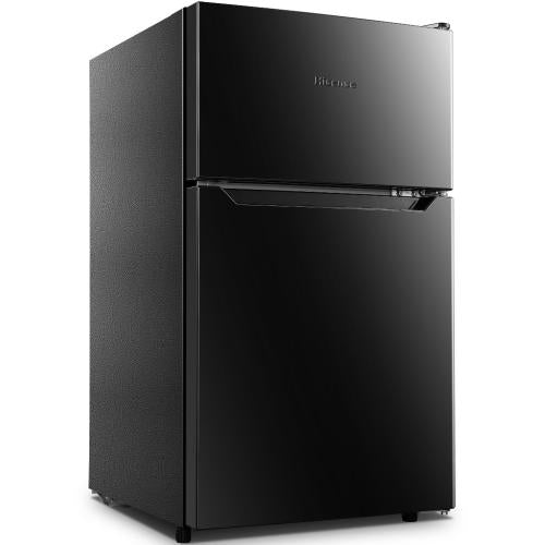 Hisense RT32D6ABE 3.2 Cu. Ft. Double-Door Compact Refrigerator