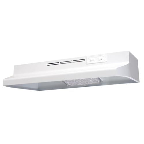 Air King AD1303 30-Inch Under Cabinet Ductless Range Hood With Light In Whit