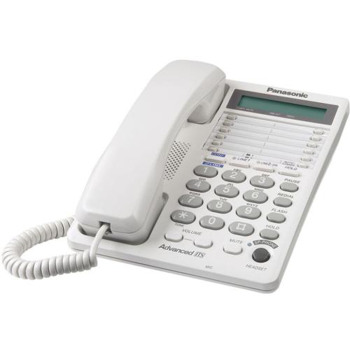 Panasonic KXTS208W 2-Line Integrated Telephone System 16-Digit Lcd