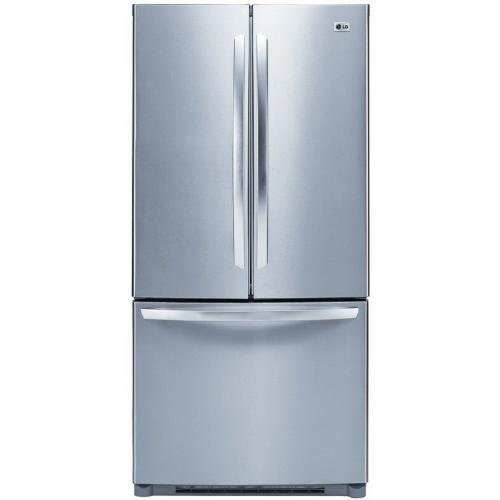 LG LFC23760ST 22.6 cu. ft. French Door Refrigerator with 4 Split Spill-Proof Glass Shelves, Cantilevered Shelves, Ice Maker, IcePlus Accelerated Freezing and Digital LED Controls: Stainless Steel