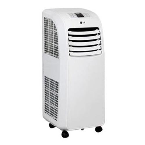LG LP0813WNR 8,000 BTU Portable Air Conditioner with 9.0 EER, 2.0 Pts/Hr Dehumidification, 200 sq. ft. Cooling Area, 24-Hour Timer, Auto Evaporating and Remote Control