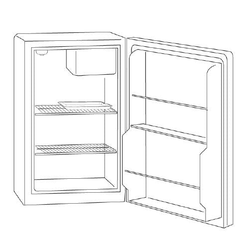 Haier ACM03ARW :2.7 Cu Ft Amana Compa