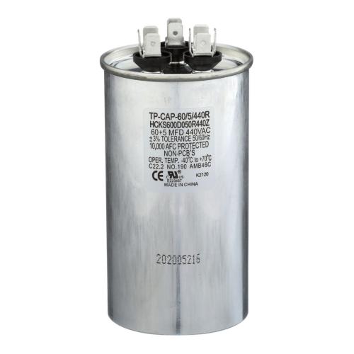 Tradepro 60+5 Mfd 440 Volt Round Run Ca - TP-CAP-60/5/440R