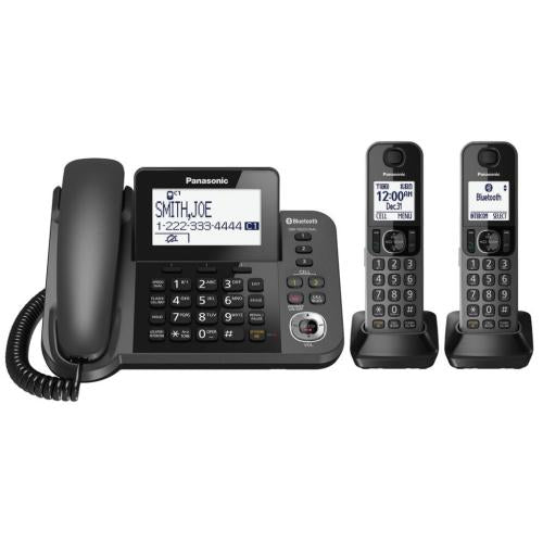 Panasonic KXTG592SK 3 Handset Corded /Cordless Phone
