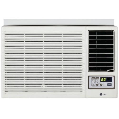 LG LW1214HR 12,000 BTU Room Air Conditioner with 11,200 BTU Electric Heat, 9.8 EER, 3.3 Pts/Hr Dehumidification, 550 sq. ft. Cooling Area, 24 Hr. Timer and 230/208V