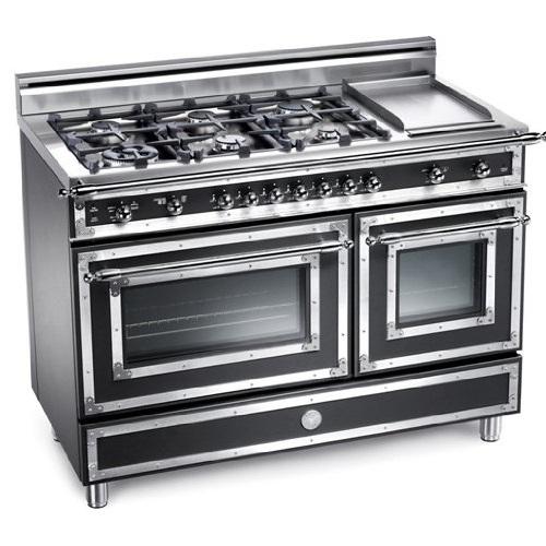 Bertazzoni H486GGGVNE Heritage Series 48 Inch Traditional-Style Gas Range with 6 Sealed Burners