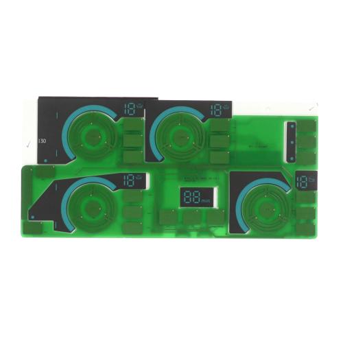 Samsung Cooktop Control Panel Switch Plate - DE92-04039A