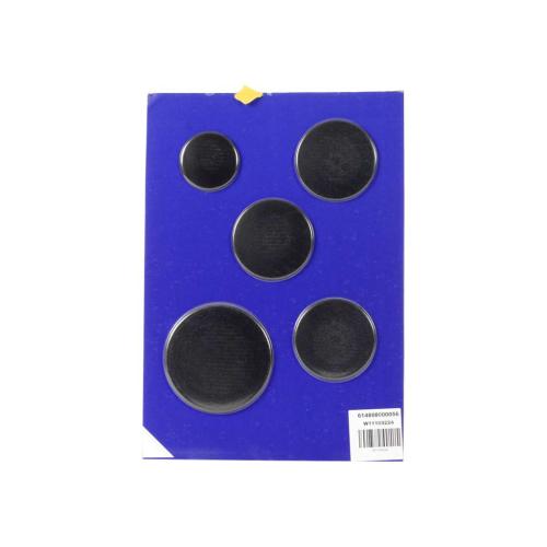 Whirlpool Cooktop Burner Cap Set (Black) - W11205294